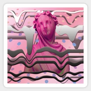 vaporwave melt Sticker